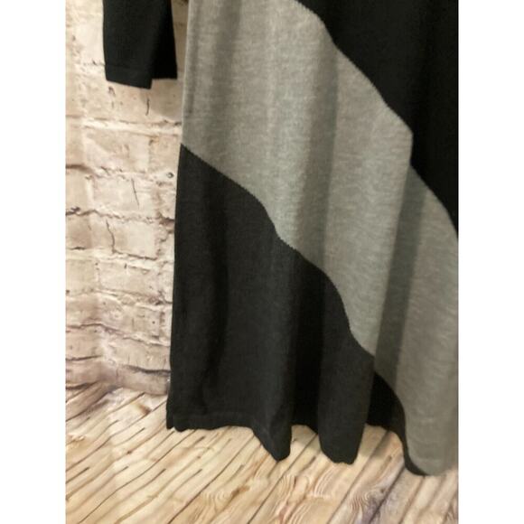 Jessica Howard Sweater Dress Womens Large Rust Colorblock Stretch Long Sleeve - Picture 6 of 12